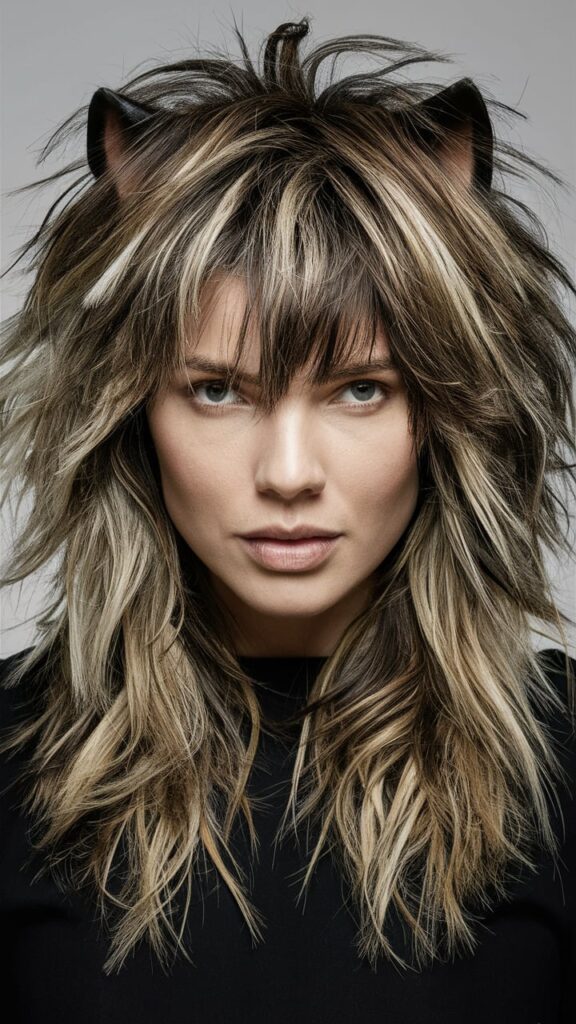 Layered Shaggy Wolf Cut