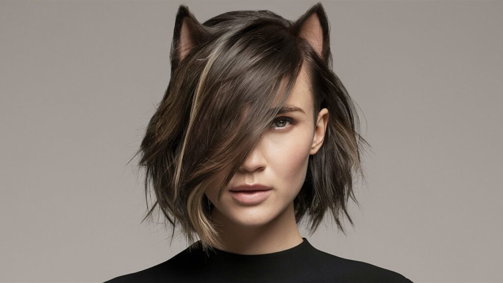 Asymmetrical Wolf Cut