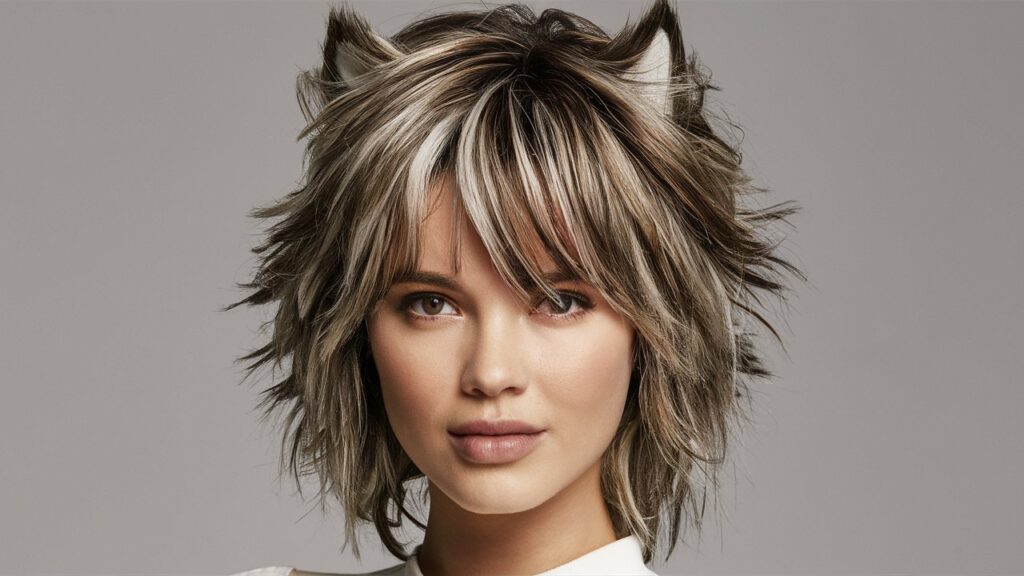 Stylish Shaggy Wolf Cut for Short Hair Girls