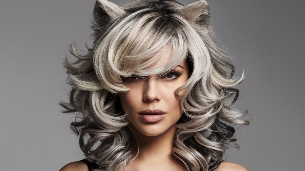 Voluminous Wolf Cut with Layered Curls