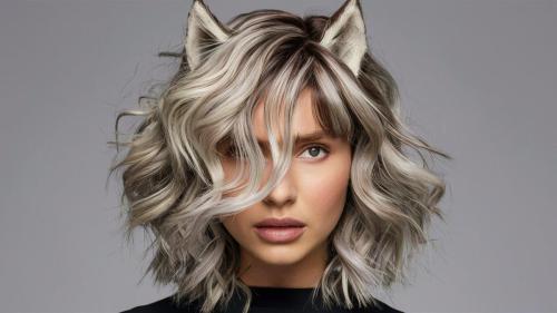 Wolf Cut with Crimped Texture